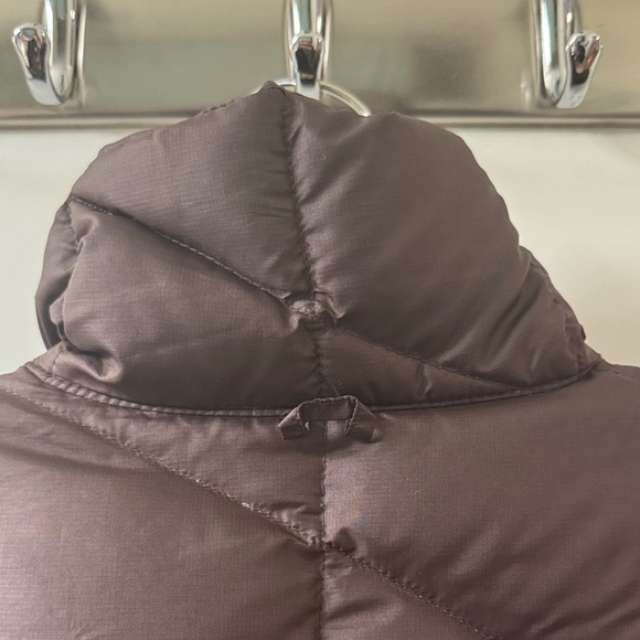 Patagonia Women's Quilted Brown Down Long Jacket Coat Parka Size XS - Picture 3 of 11